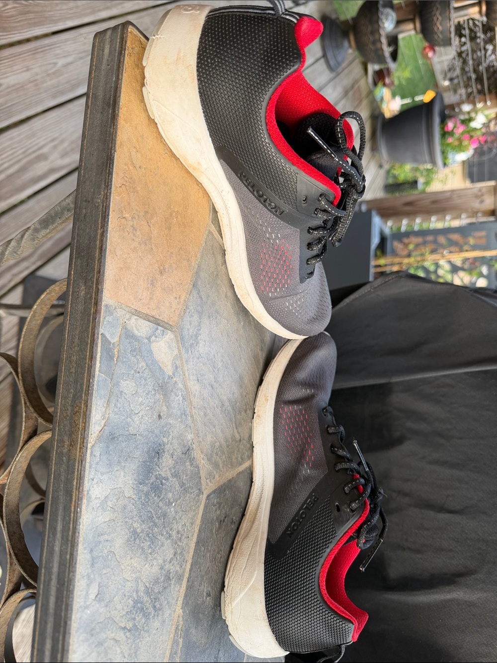 Peloton Black and Red Low-Profile Training Sneakers - Picture 5 of 7
